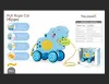 Jiaqu Yiqu Baby Sound and Light Cute Fun Elephant Baby Learning to Walk Drag Fun details Picture